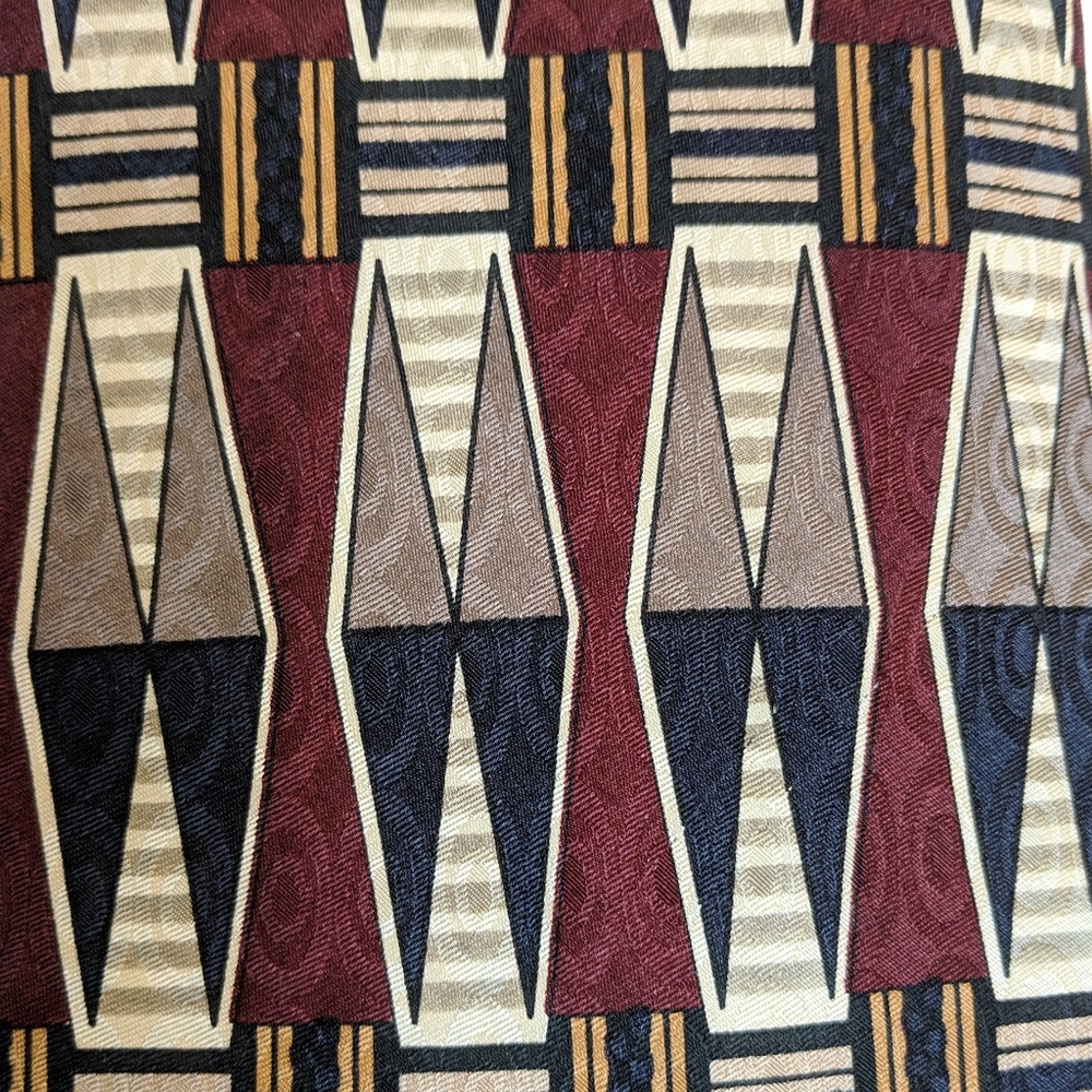 Robert Talbott Silk Geometric Pattern Tie - image 4